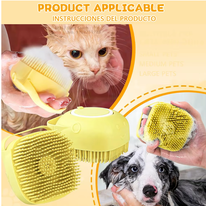 Dog Bath Brush Silicone